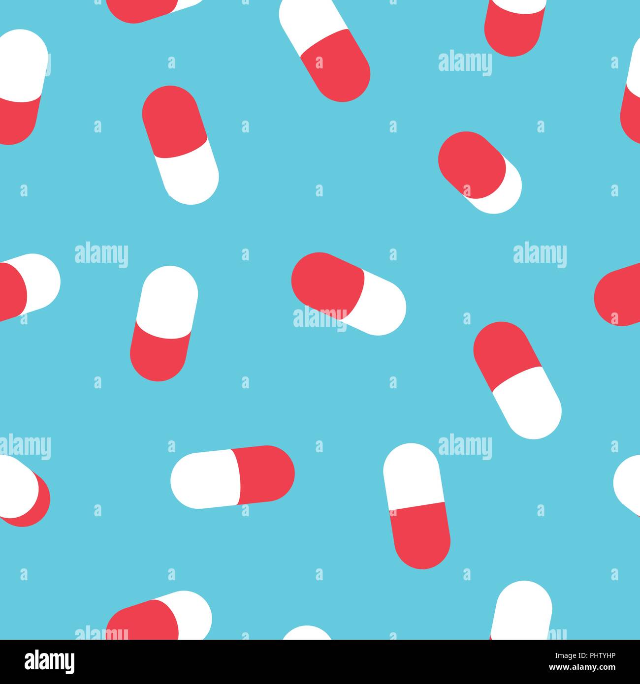 Medizin Pille nahtlose Muster für Gesundheit oder Apotheke Konzept Hintergrund. EPS 10 Vektor. Stock Vektor