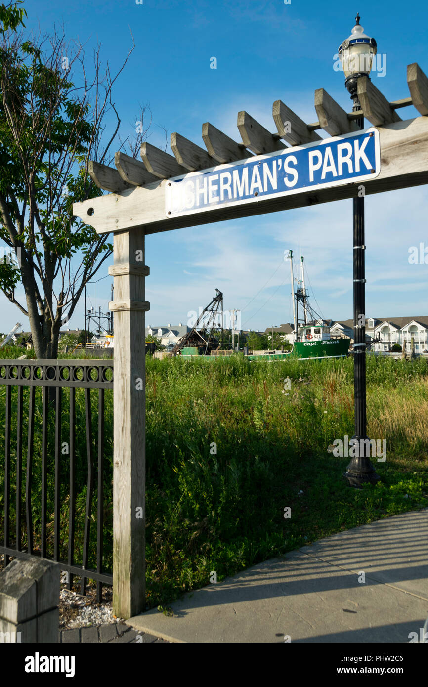 Shermans Park Eingang in Atlantic City Stockfoto