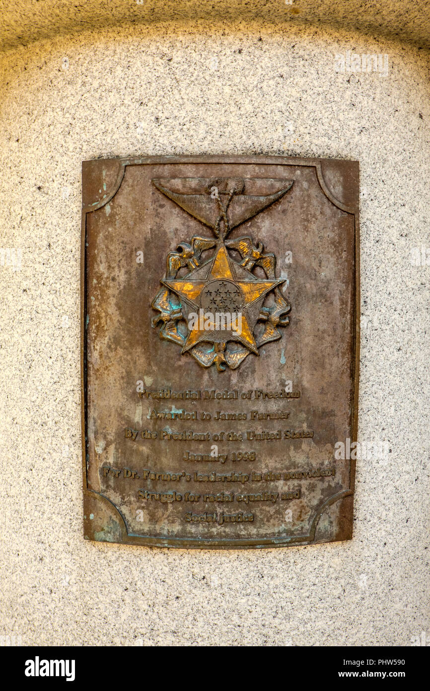 James Farmer Memorial, Mary Washington Universität, 1301 College Avenue, Fredericksburg, Virginia Stockfoto