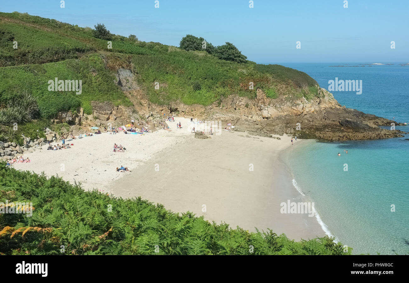 Belvoir Bay, Herm Insel Stockfoto