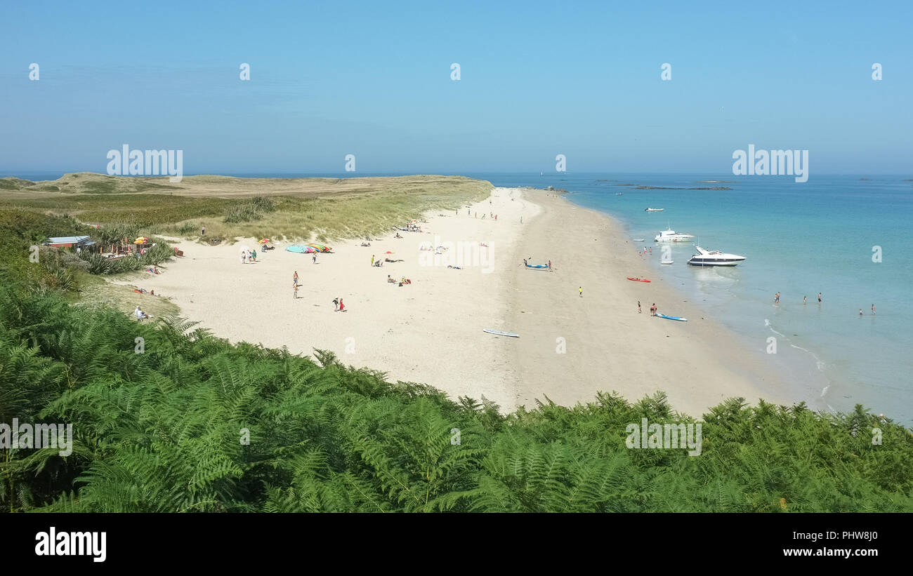 Shell Beach, Insel Herm Stockfoto