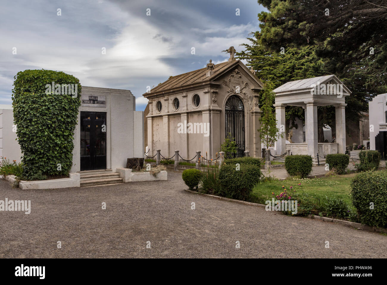 Der alte Friedhof, Punta Arenas, Magallanes region, Patagonien, Chile Stockfoto