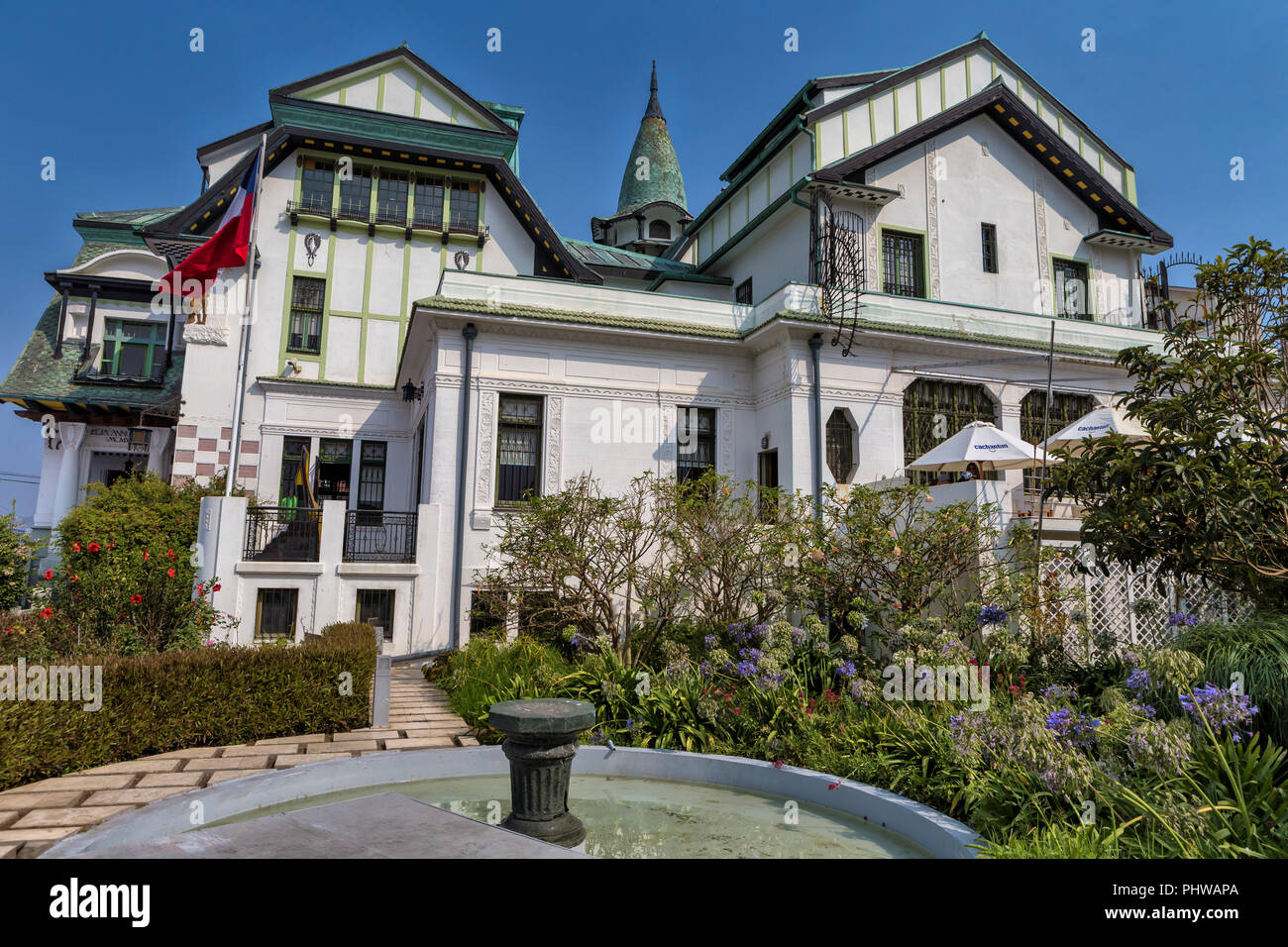 Museo Bellas Artes, Pascual Baburizza Palace (1916), Valparaiso, Chile Stockfoto