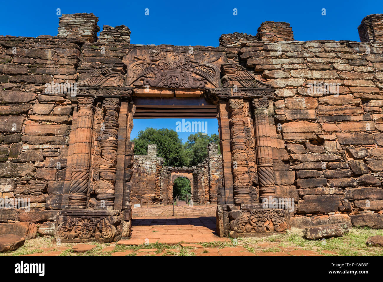 San Ignacio Mini, Jesuiten Mision, Misiones, Argentinien Stockfoto