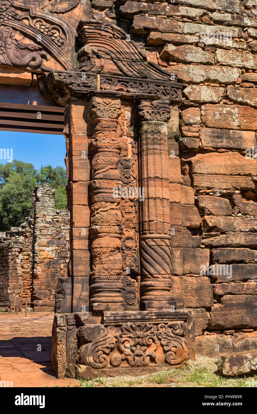 San Ignacio Mini, Jesuiten Mision, Misiones, Argentinien Stockfoto