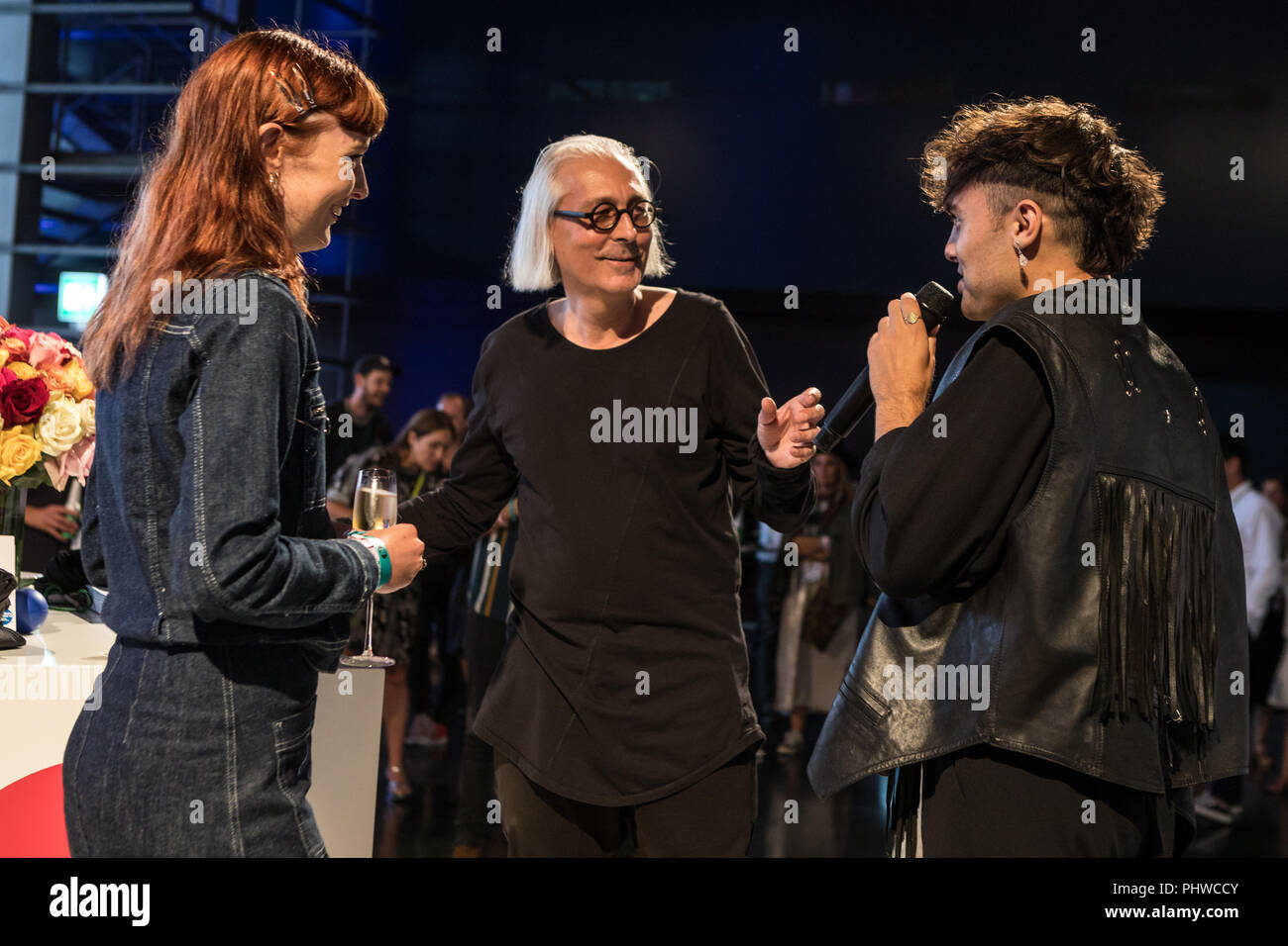 Urs Leierer, Leonn Ward und Keir Stockfoto