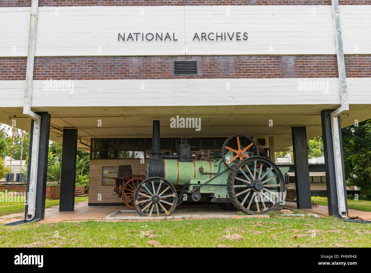 Das Nationalarchiv in Harare, Simbabwe. Stockfoto