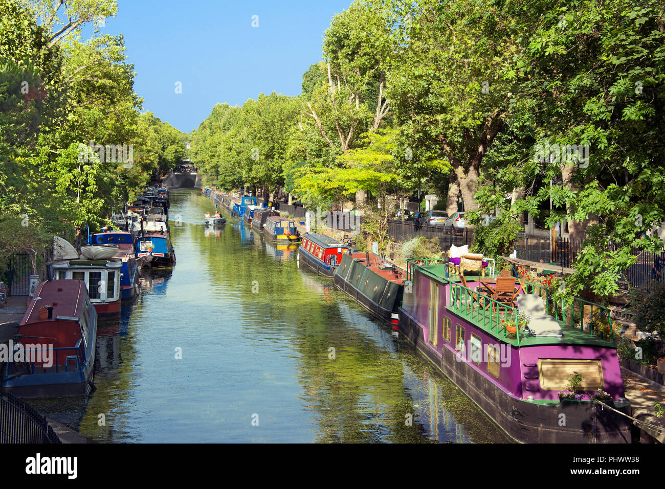 Regents Canal Little Venice Maida Vale London England Stockfoto