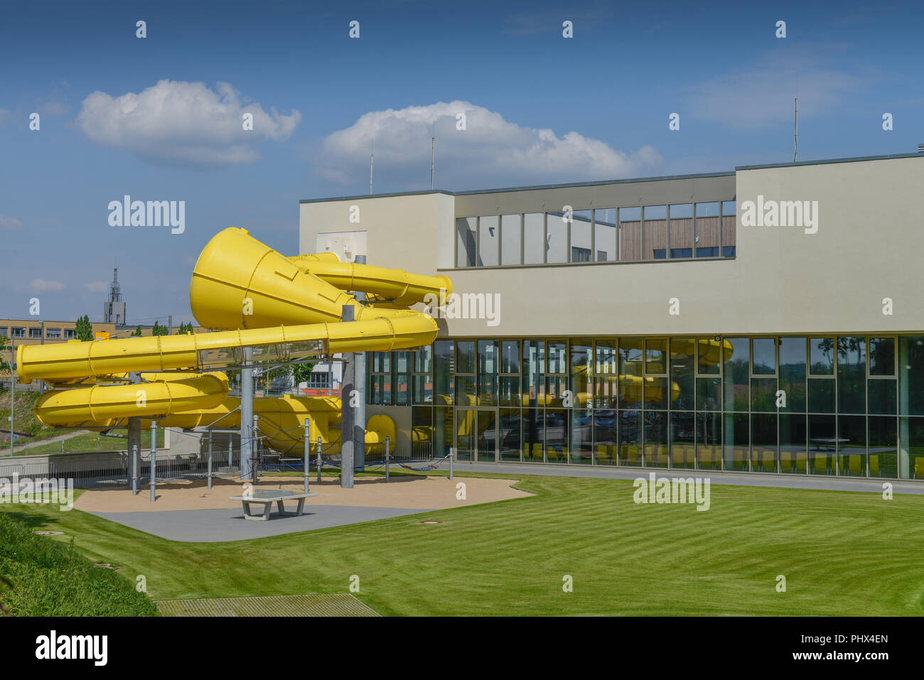 Schwimmbad Blu, Brauhausberg, Brandenburg, Deutschland Stockfoto