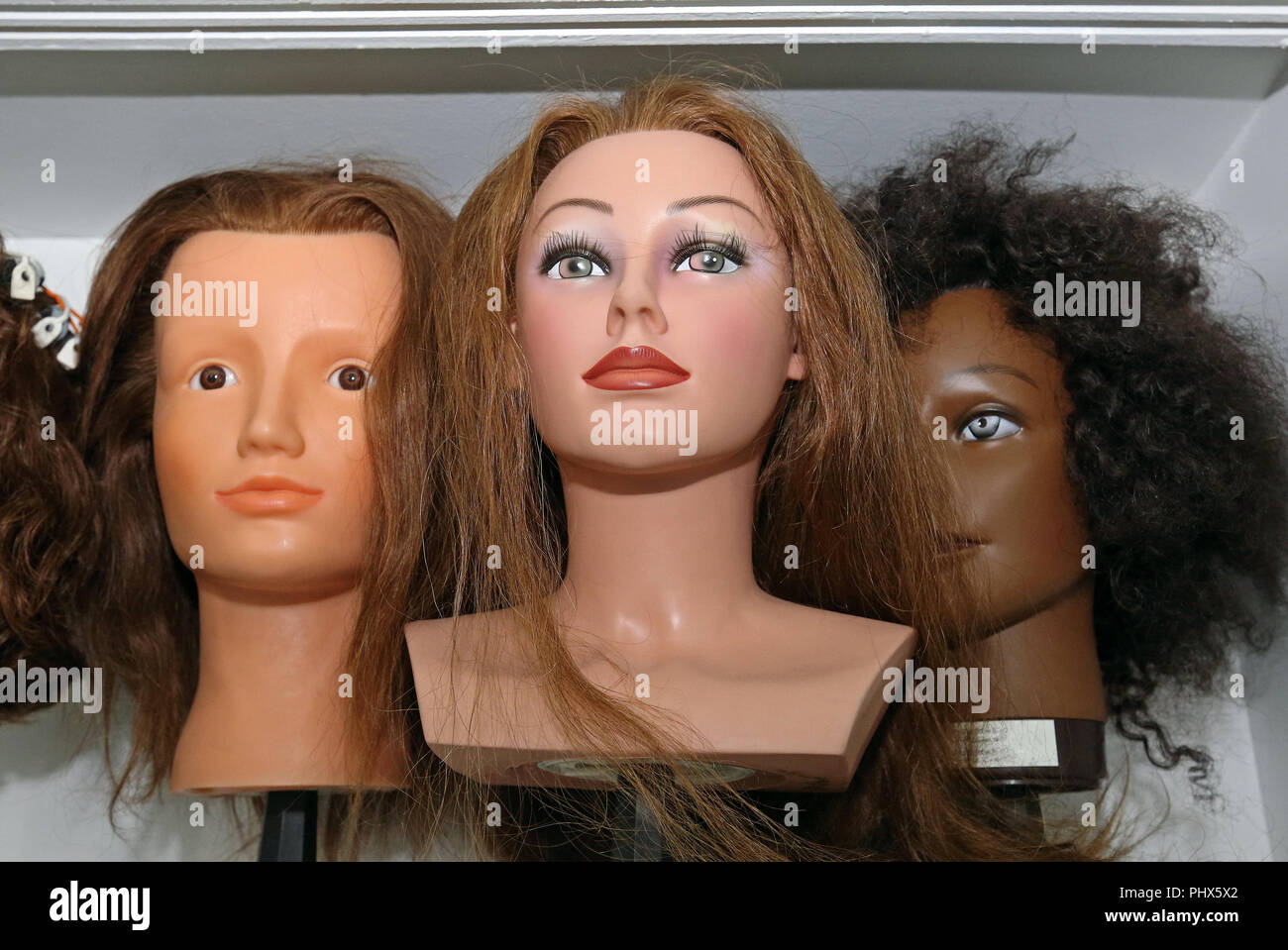 Friseur Kopf Stockfoto