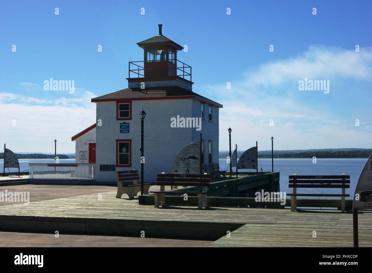 Leuchtturm in New Glasgow, Nova Scotia, Kanada Stockfoto