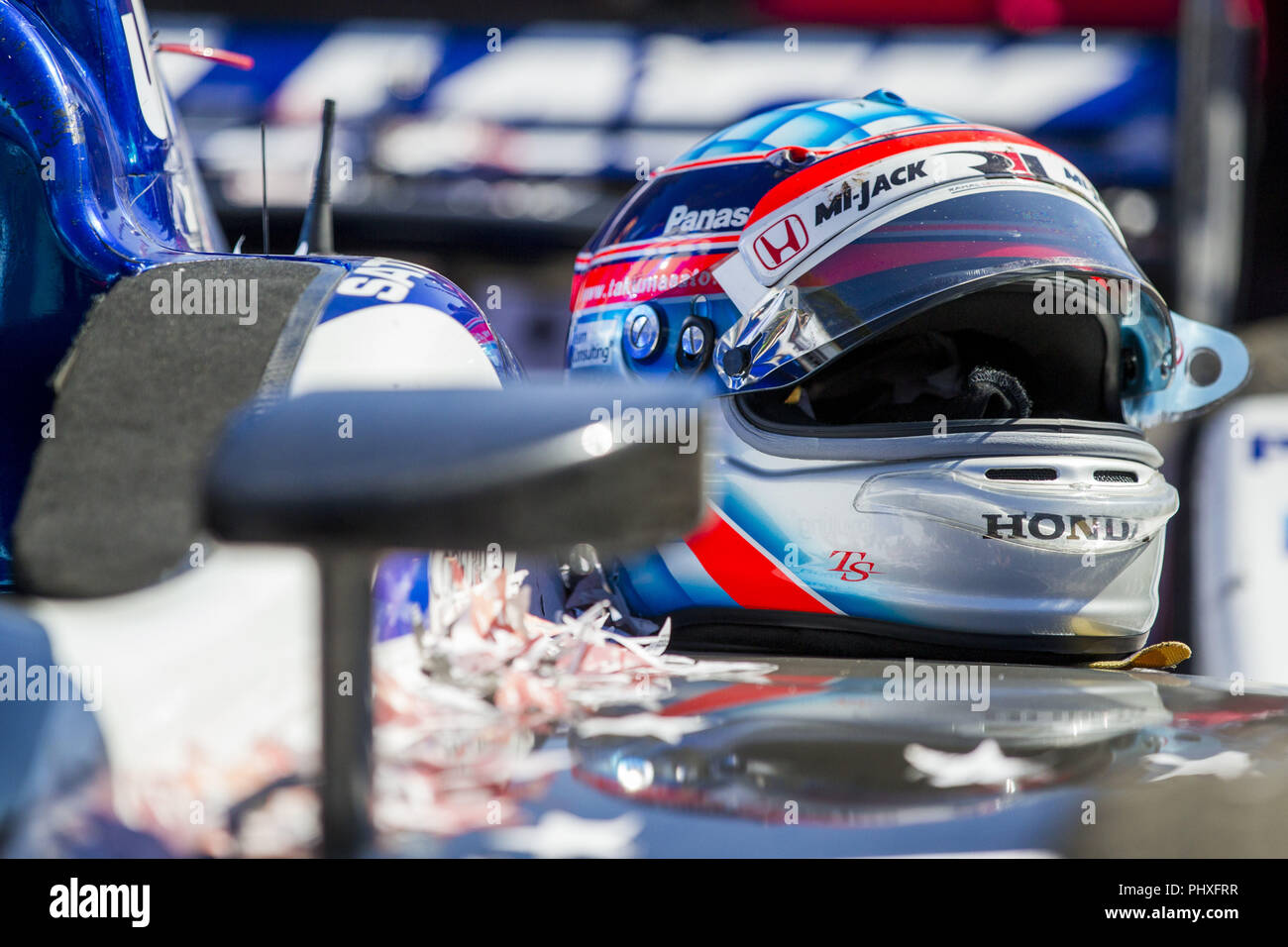 Portland, Oregon, USA. 2. Sep 2018. TAKUMA SATO (30) von Japan gewinnt die Portland International Raceway an der Portland International Raceway in Portland, Oregon. Credit: Justin R. Noe Asp Inc/ASP/ZUMA Draht/Alamy leben Nachrichten Stockfoto