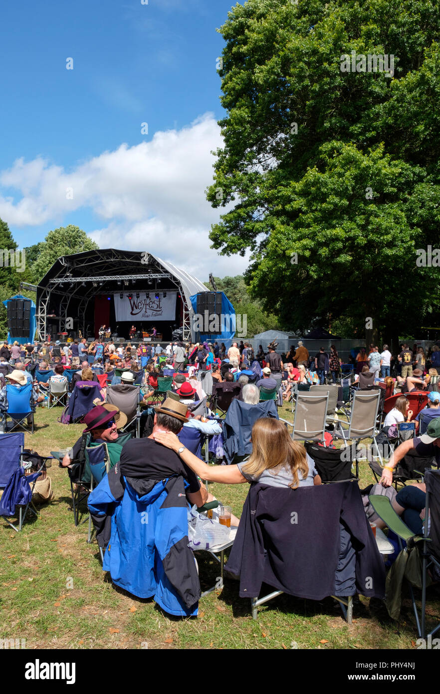 Weyfest Music Festival, Tilford, UK. 19. August 2018 Stockfoto