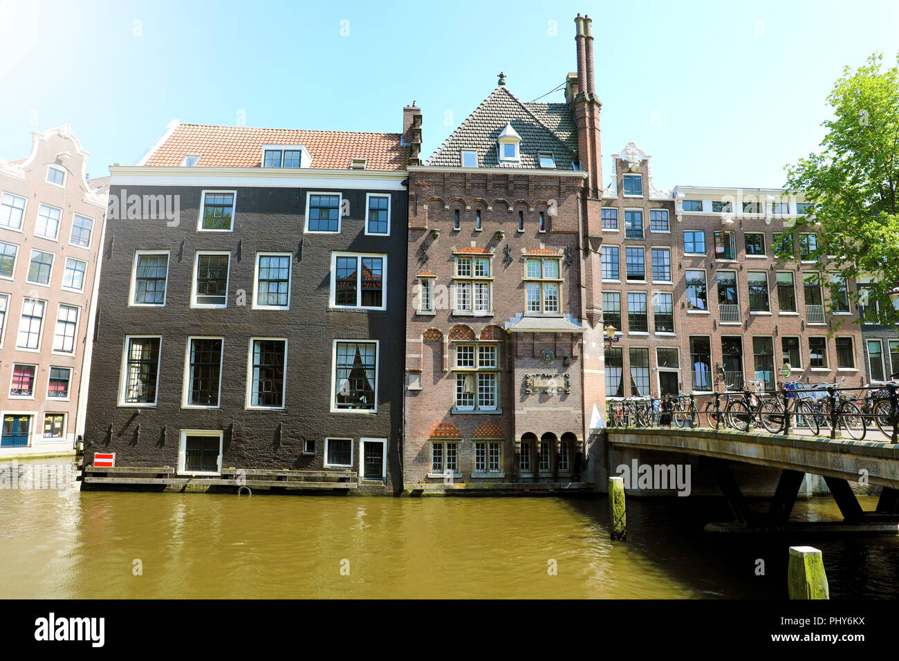 Amsterdam Niederlande 6 Juni 2018 Schones Haus Auf Amsterdam
