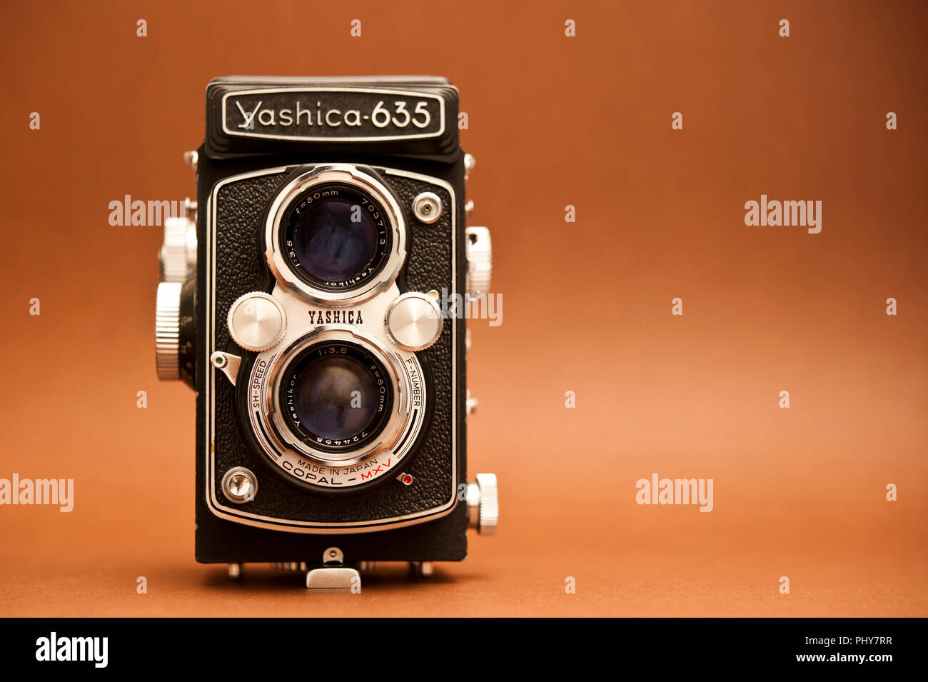 Vintage Yashica 635 TLR Kamera Stockfoto