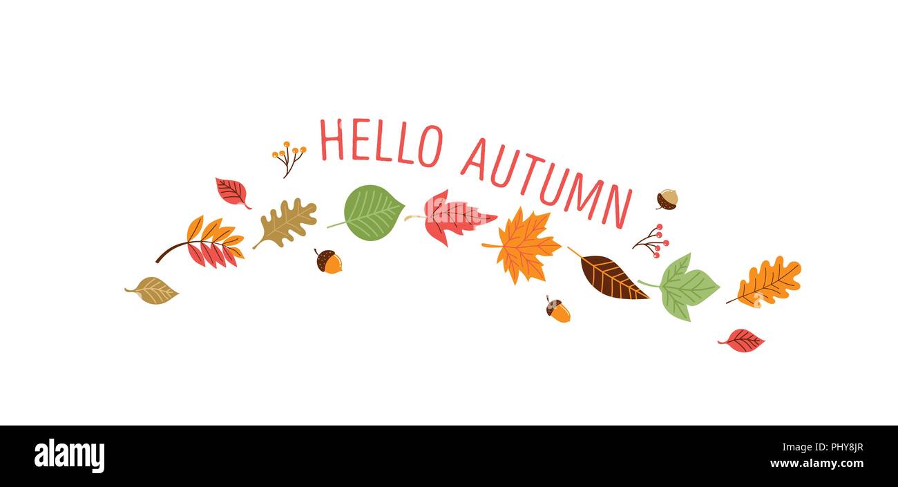 Herbst, Jahreszeit Herbst Vektor-illustration, Banner, Hintergrund Stock Vektor