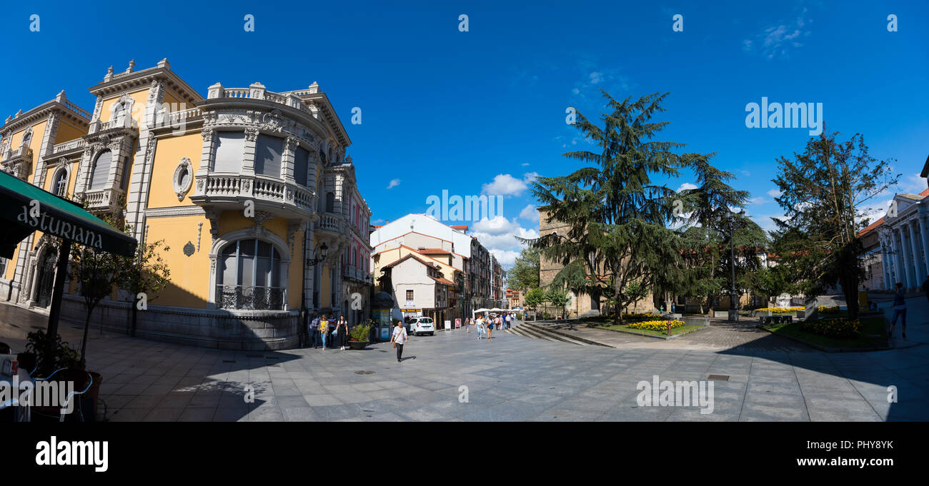 Die Stadt von Aviles in Asturien, North West Spanien Stockfoto