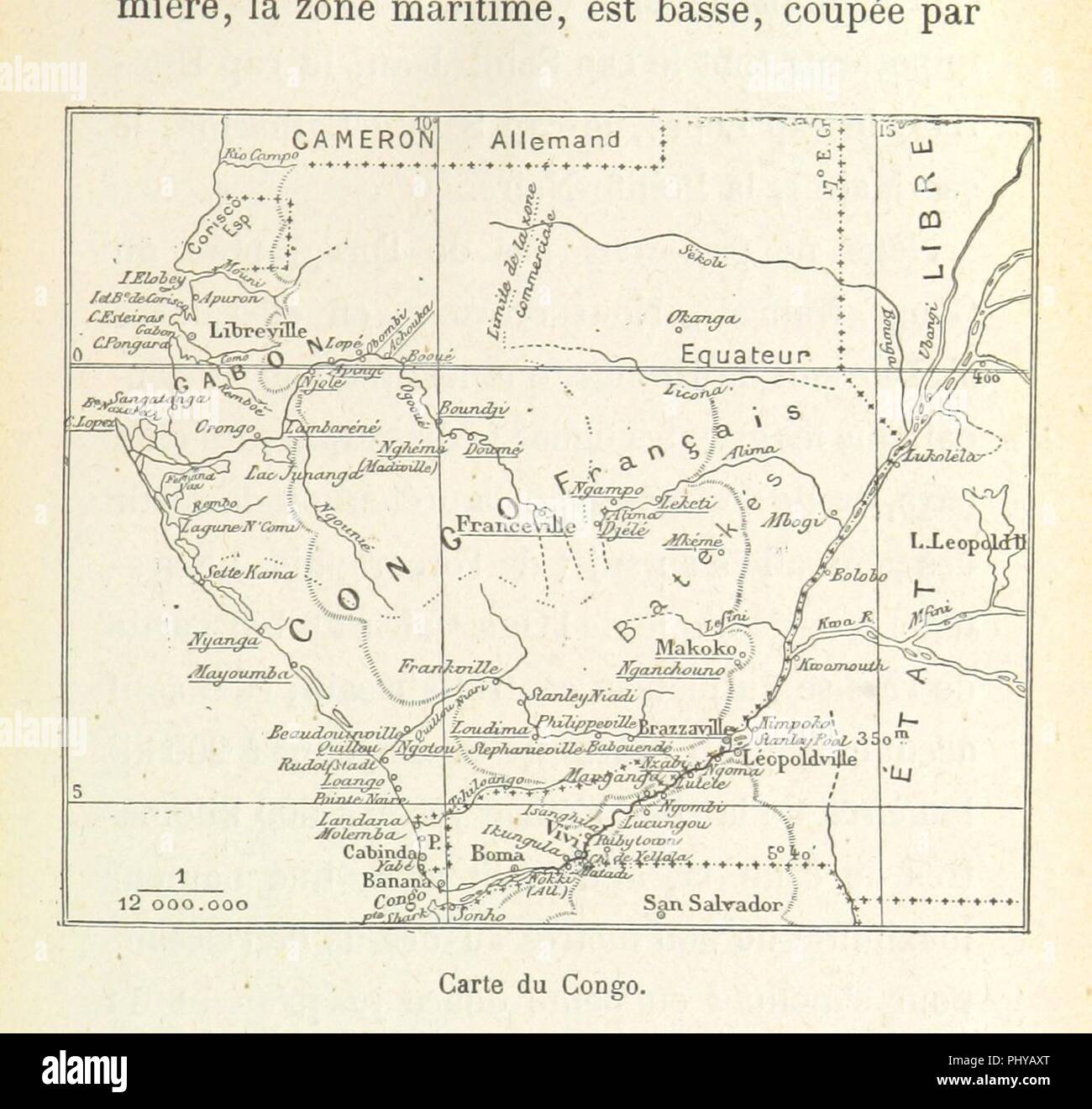 Bild von Seite 13 der "Nos Kolonien nouvelles. Le Kongo". Stockfoto