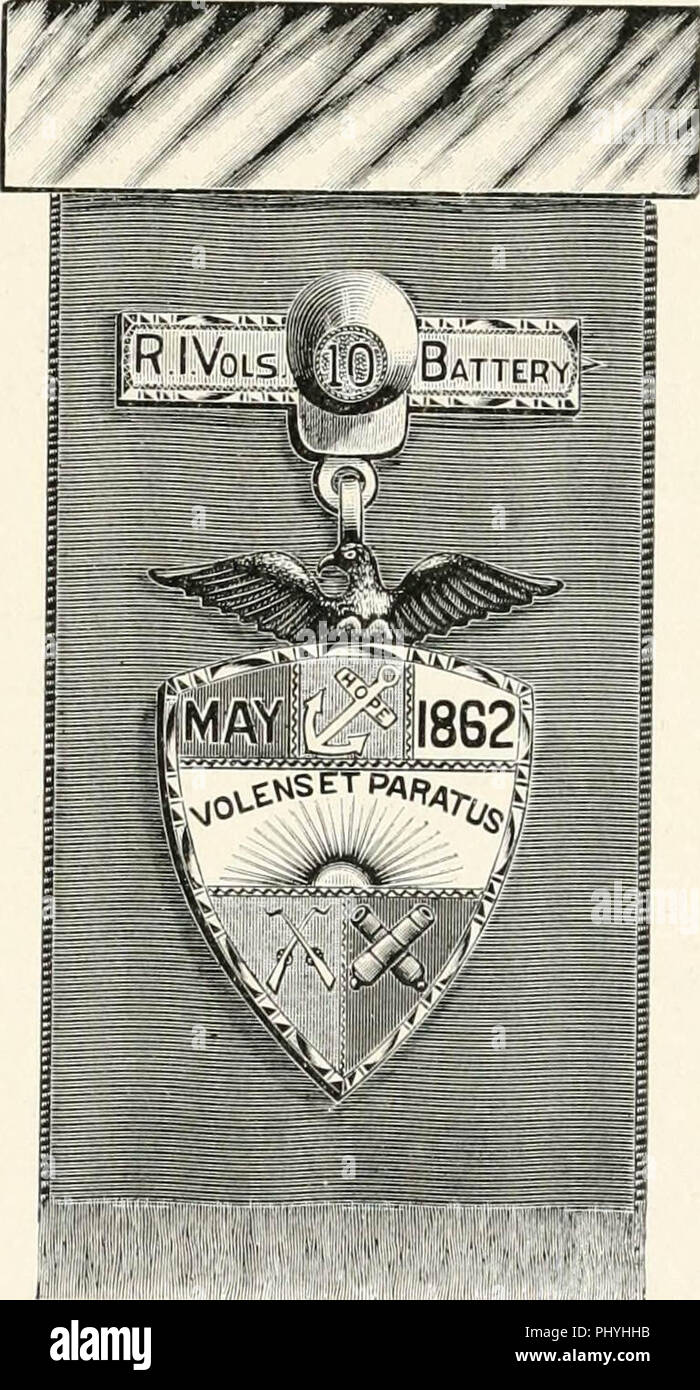 "Geschichte der Neunten und Zehnten Regimenter Rhode-island Freiwillige, und die zehnte Rhode-island Batterie, in der Union Army im Jahr 1862" (1892) Stockfoto