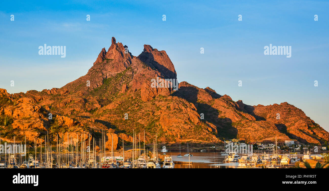 Mount Tetakawi, Wahrzeichen von San Carlos, Mexiko Stockfoto