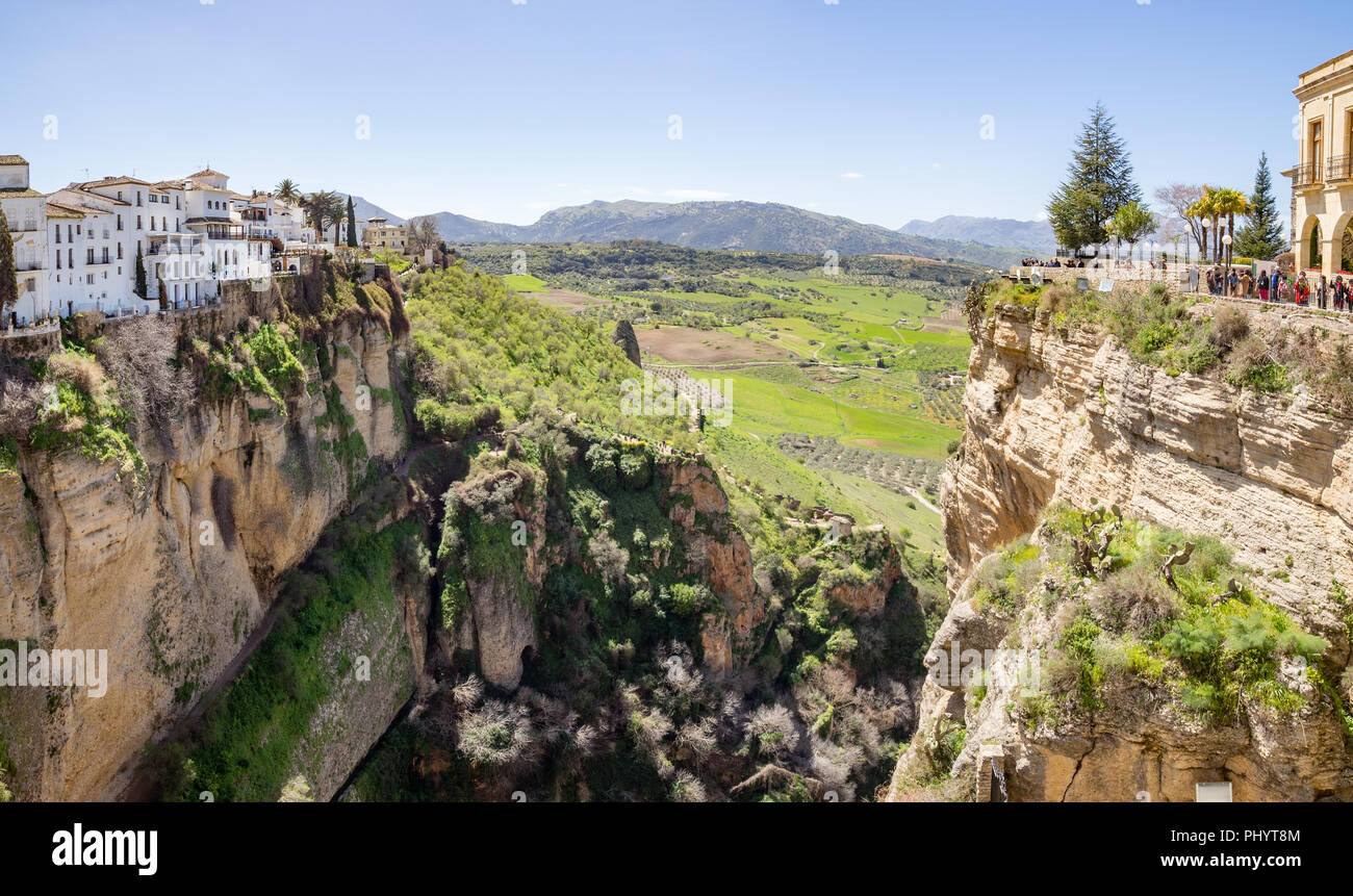 Ronda, Spanien ein Pueblo Blanco (weiß Dorf) in Andalusien, Spanien Stockfoto