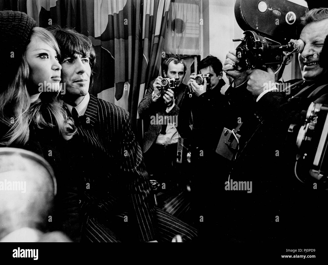 George Harrison, pattie Boyd, London 1966 Stockfoto