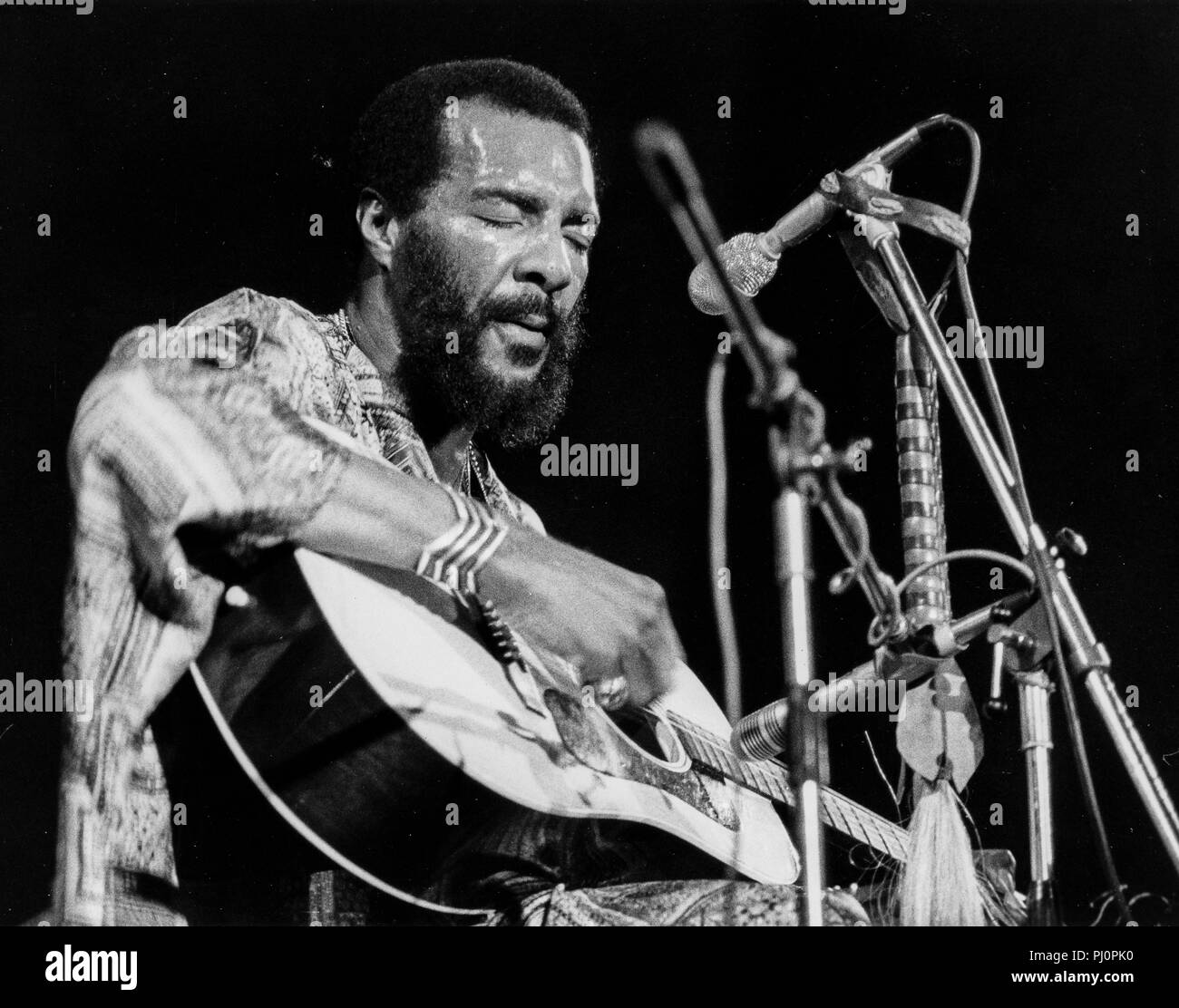 Richie Havens, der London Music Festival, Alexandra Palace, London 1973 Stockfoto