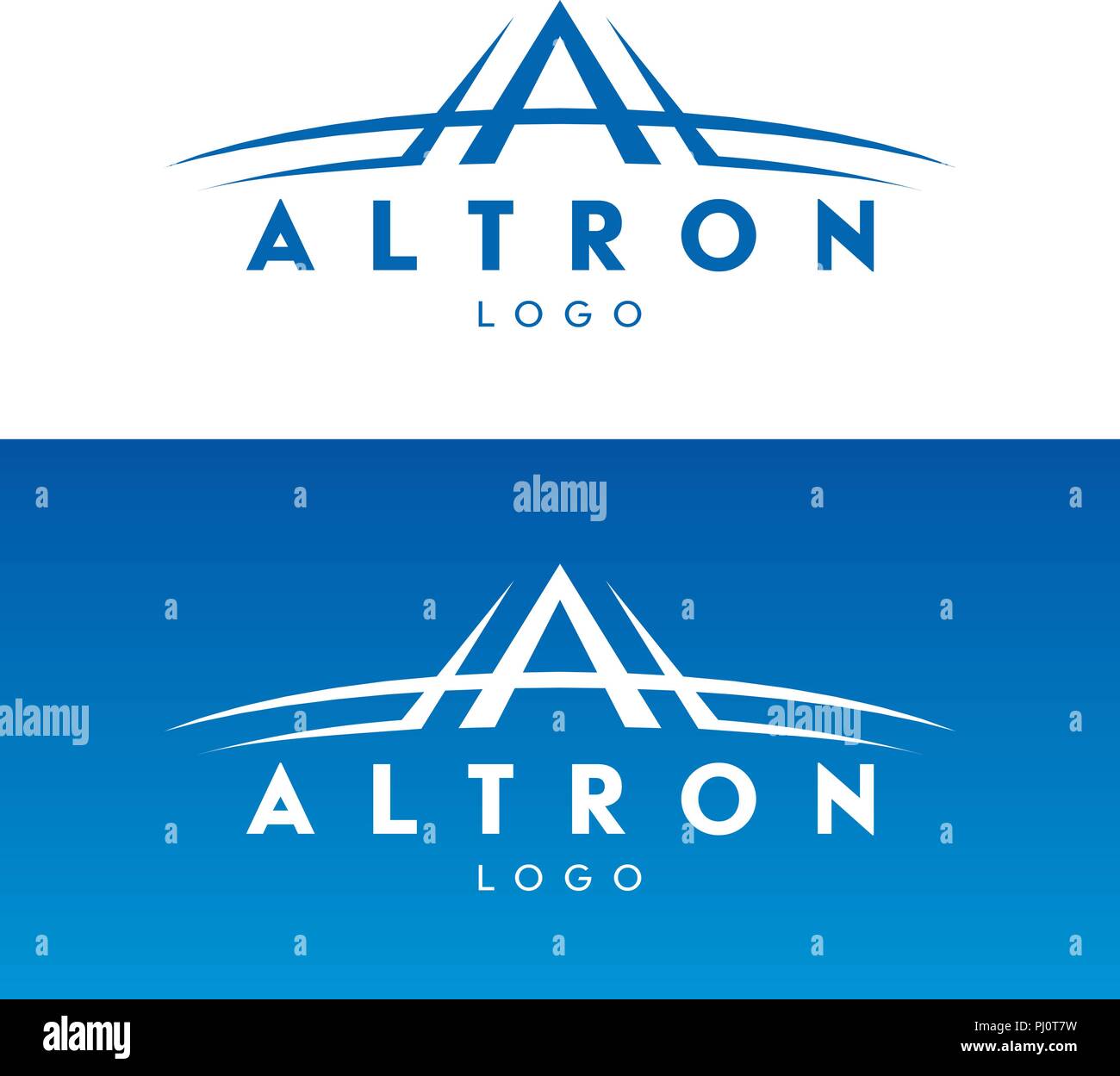 Schreiben ein Logo Design vector Template Stock Vektor