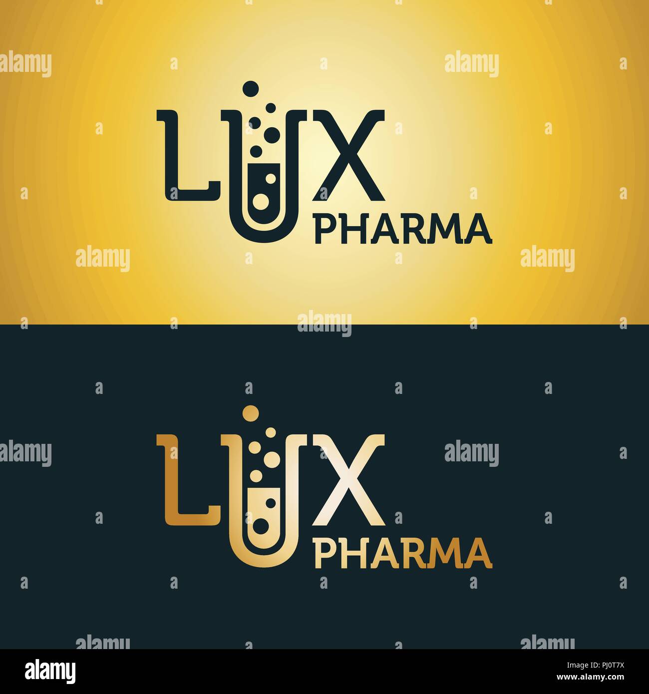 Vektor Logo für ein Pharmaunternehmen Stock Vektor