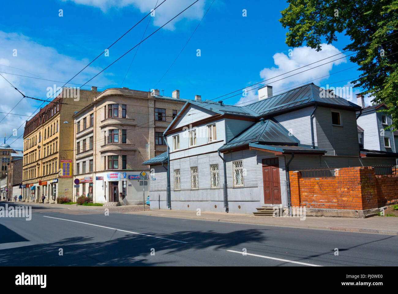 Gogola iela, Maskavas forstate, Riga, Lettland Stockfoto