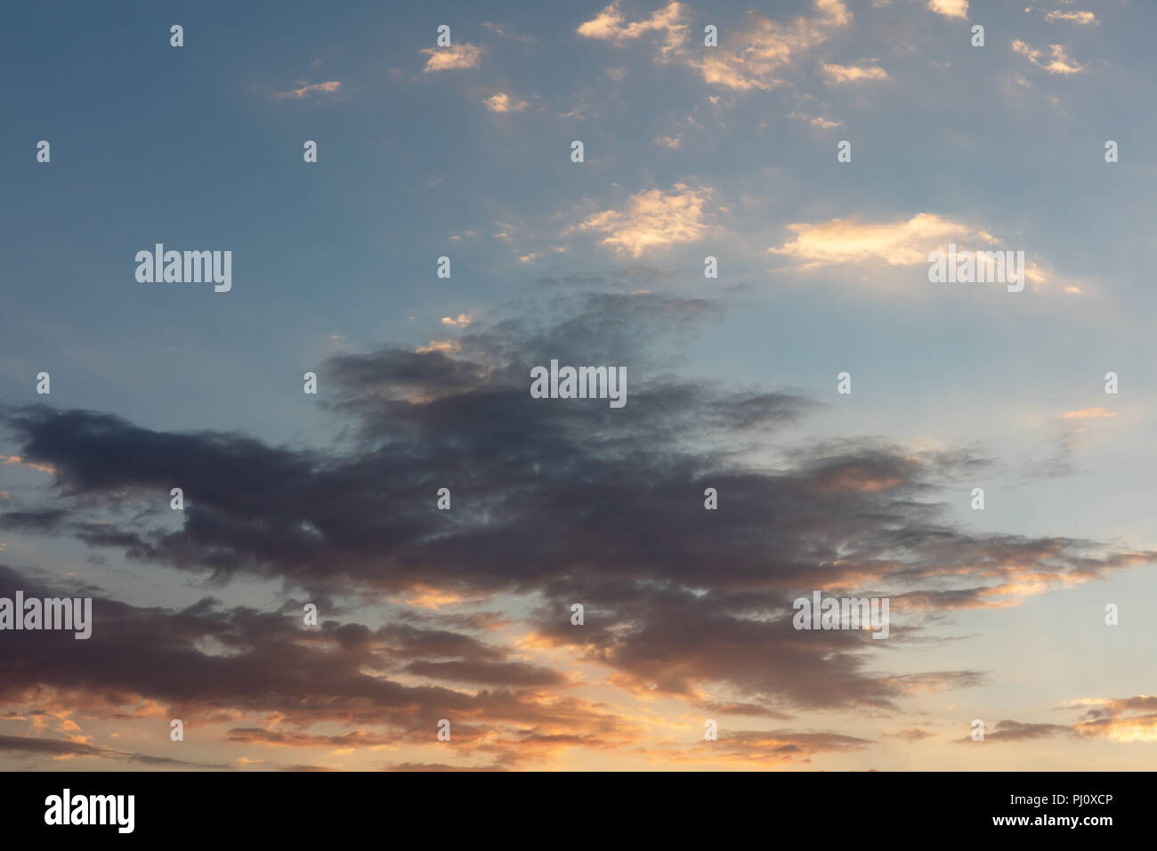 Skyscapes bei Sonnenuntergang Caldas in Kolumbien Südamerika Stockfoto