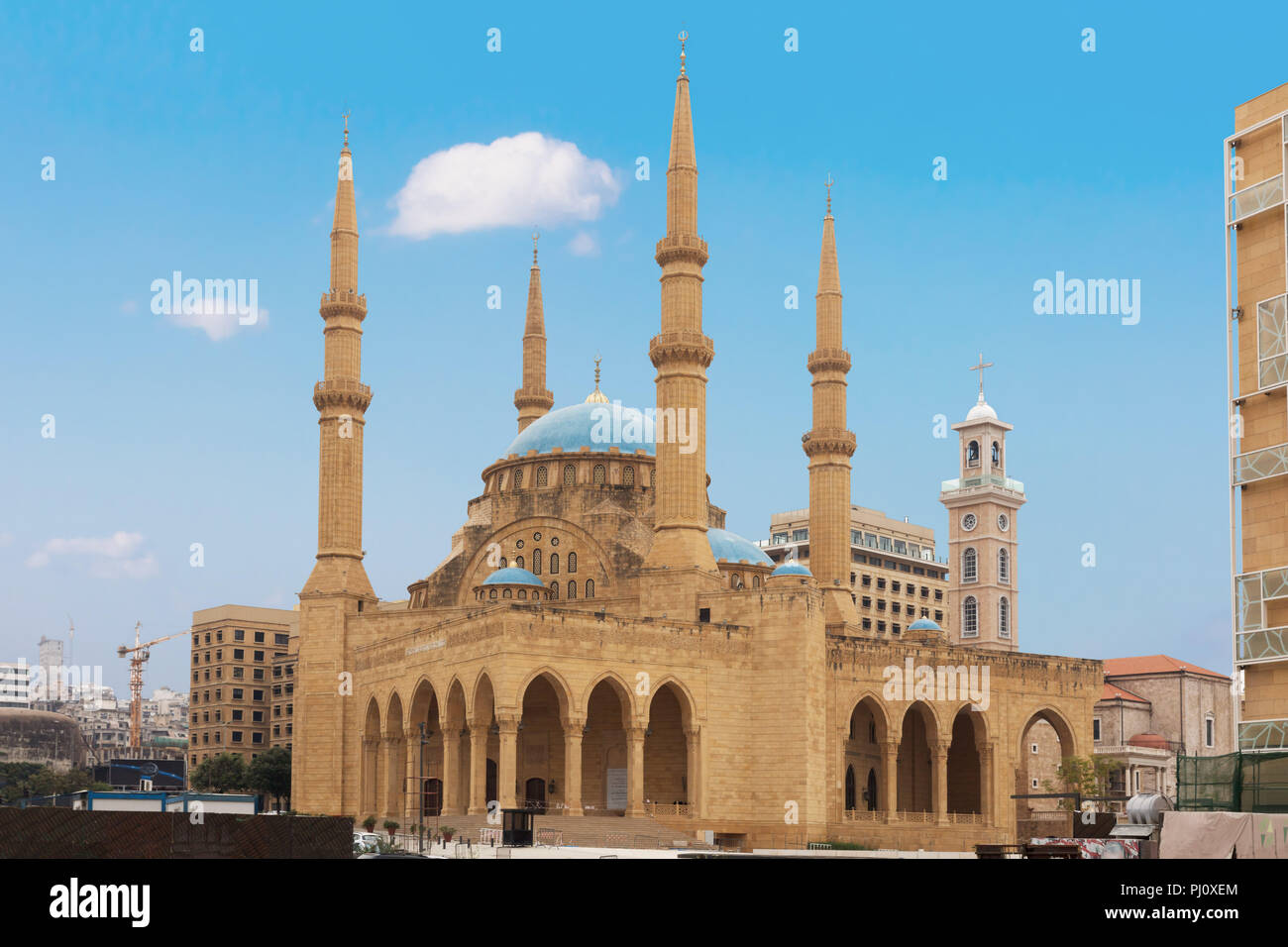 Mohammad Al-Amin Moschee in Beirut in der Hauptstadt des Libanon Naher Osten Stockfoto