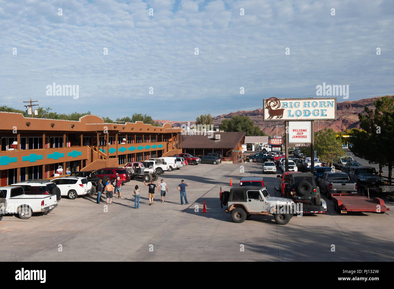 Big Horn Lodge, Moab, Utah, USA. Stockfoto