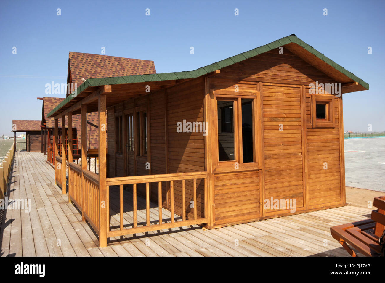 Holz Haus Stockfoto