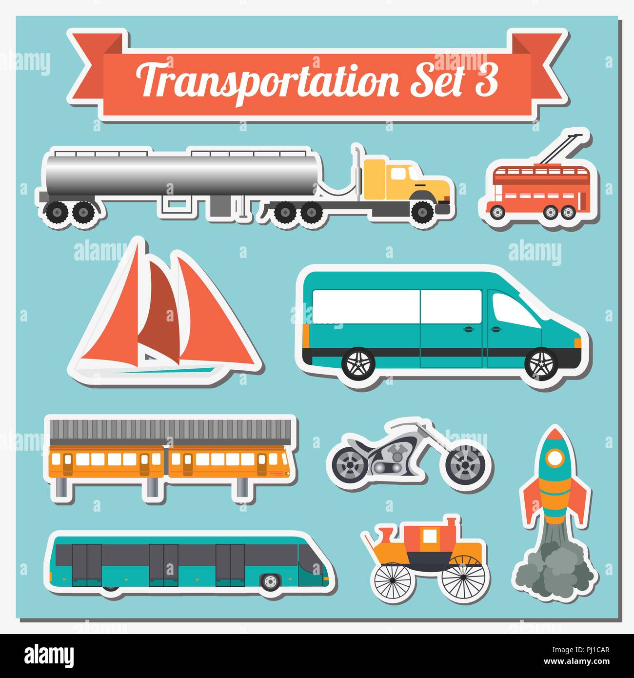 Alle Arten von Verkehr Symbol zur Erstellung Ihrer eigenen Infografiken oder Karten. Wasser-, Straßen-, Stadt-, Luft-, Fracht-, öffentlichen und Transport. Stock Vektor