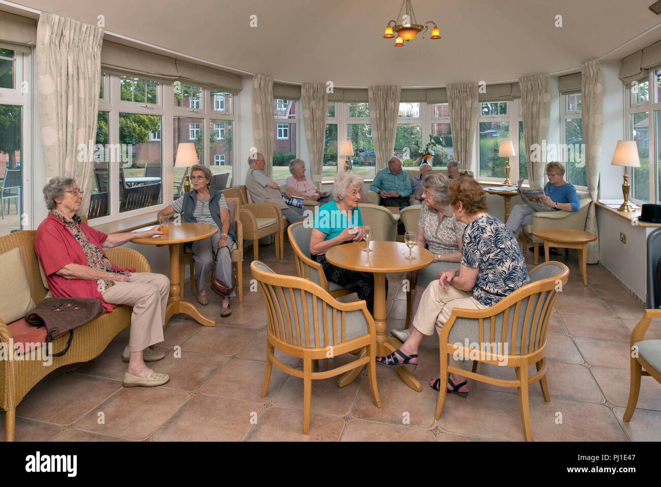 Blagdon Dorf, Taunton, Somerset, UK, ein Alter - exklusive Ruhestandgemeinschaft. Stockfoto