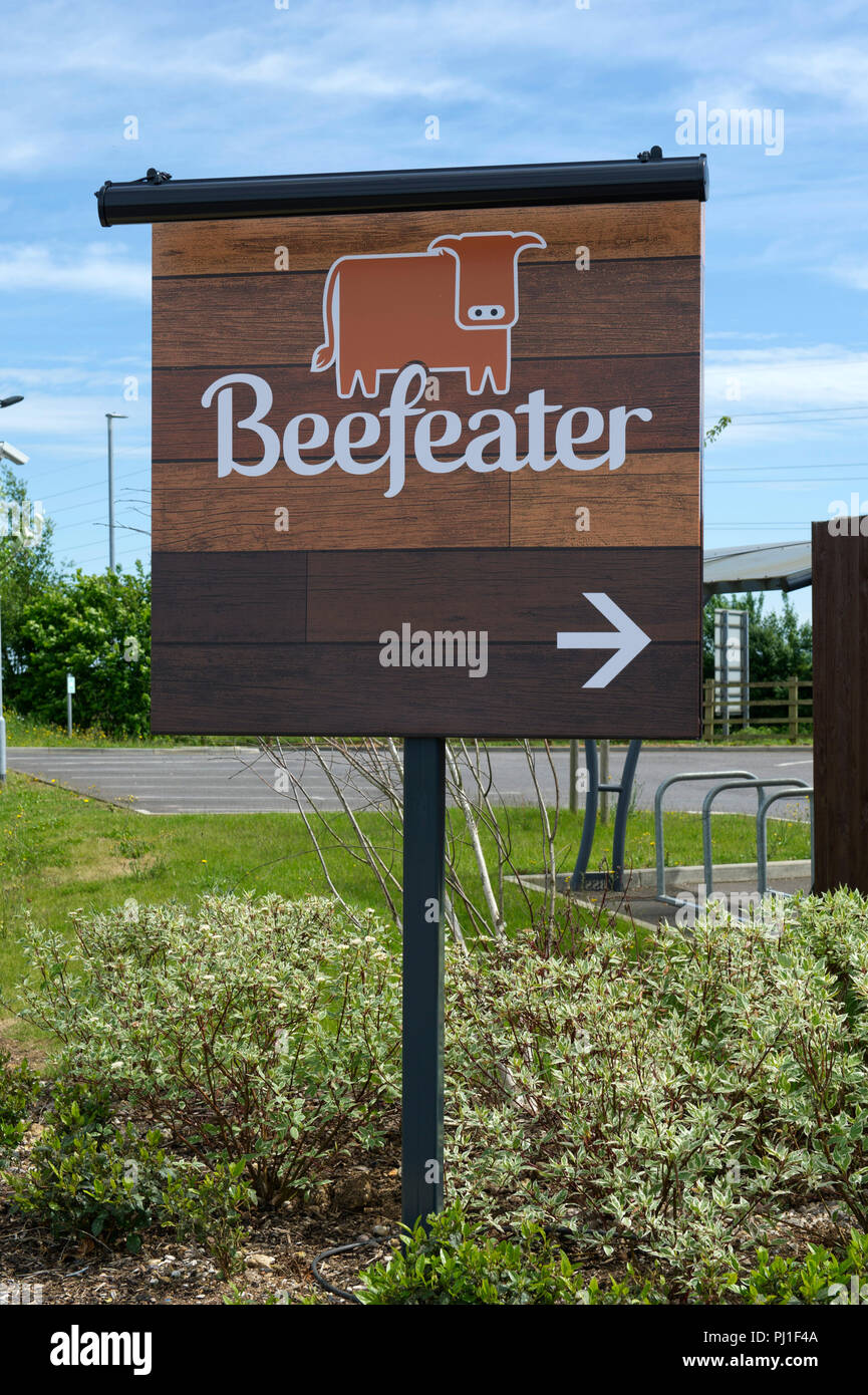 Beefeater Restaurant (formal die Frome Flyer) in Frome, Somerset, Großbritannien Stockfoto