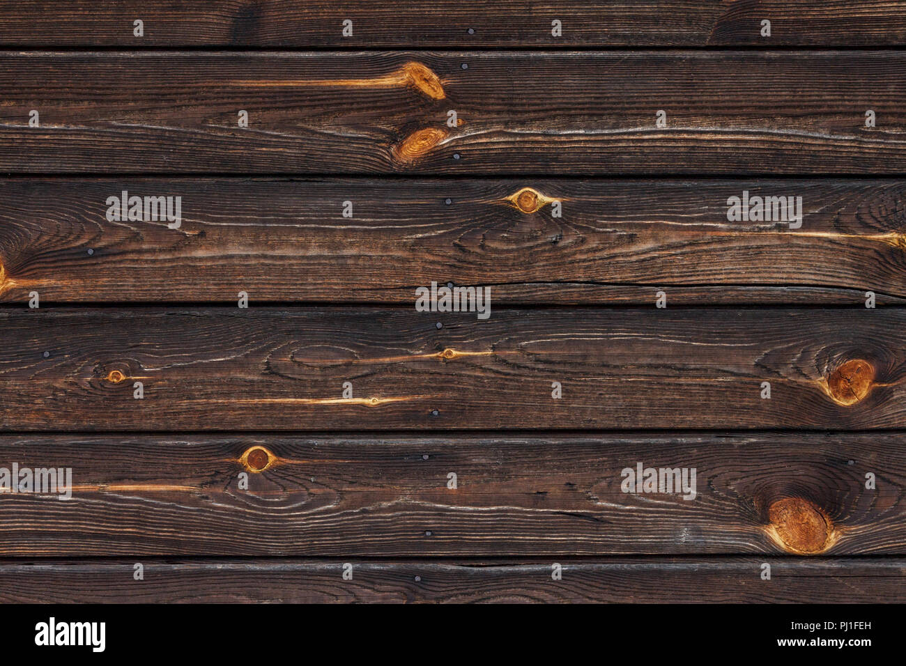 Dunkel Braun Natur Holz Wand Hintergrund Stockfoto