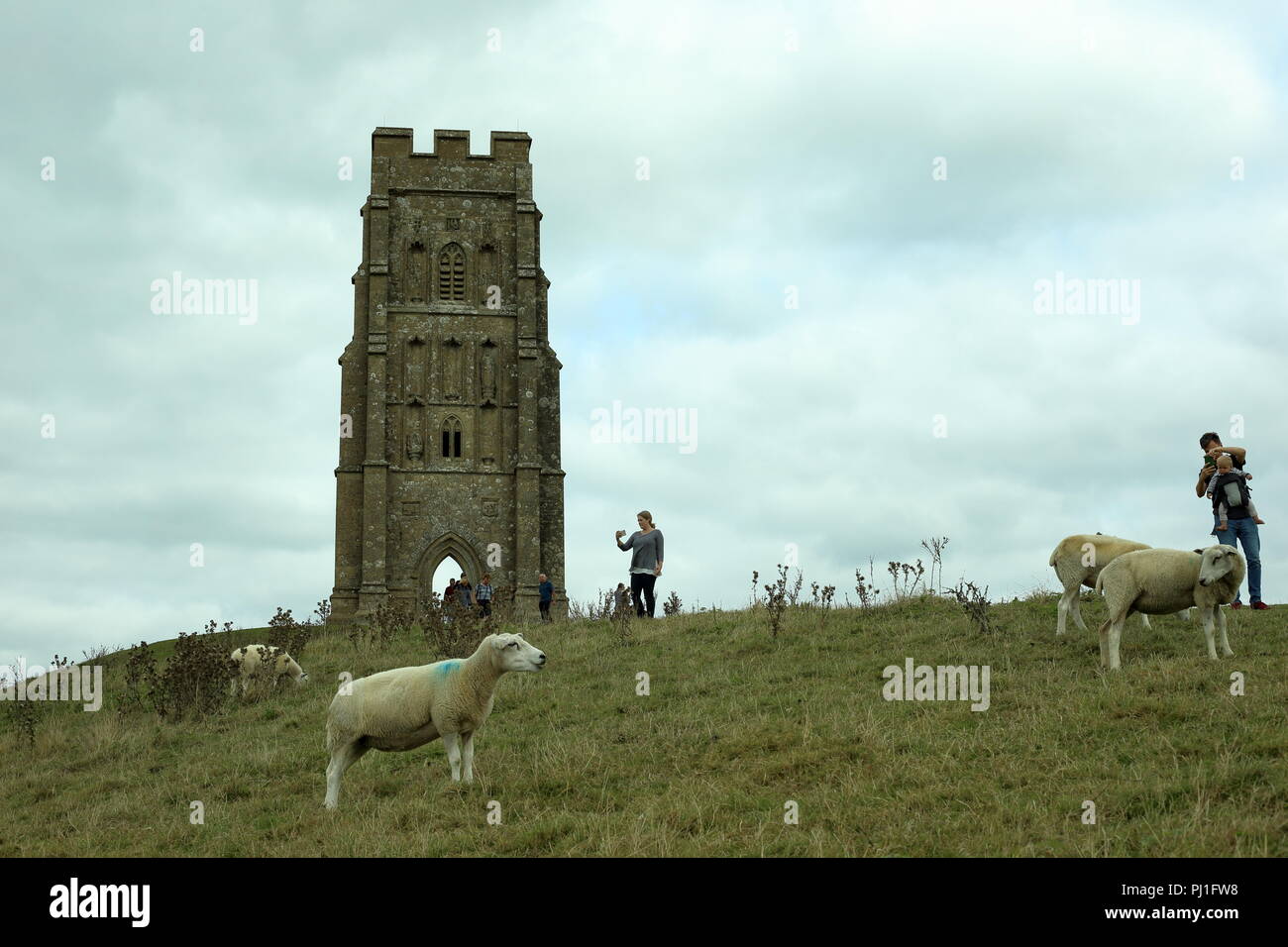 Glastonbury Tor Stockfoto