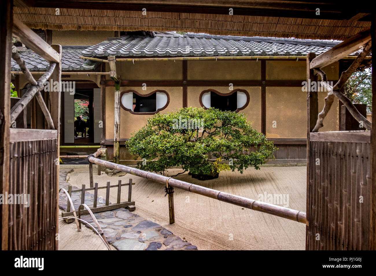 Herbst Besuch in Shisen-Tempel (Haus der Dichter), Kyoto, Japan Stockfoto