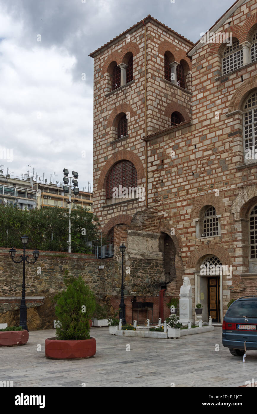 THESSALONIKI, Griechenland - 30. SEPTEMBER 2017: alten byzantinischen Kirche des Hl. Demetrius im Zentrum der Stadt Thessaloniki, Griechenland Stockfoto