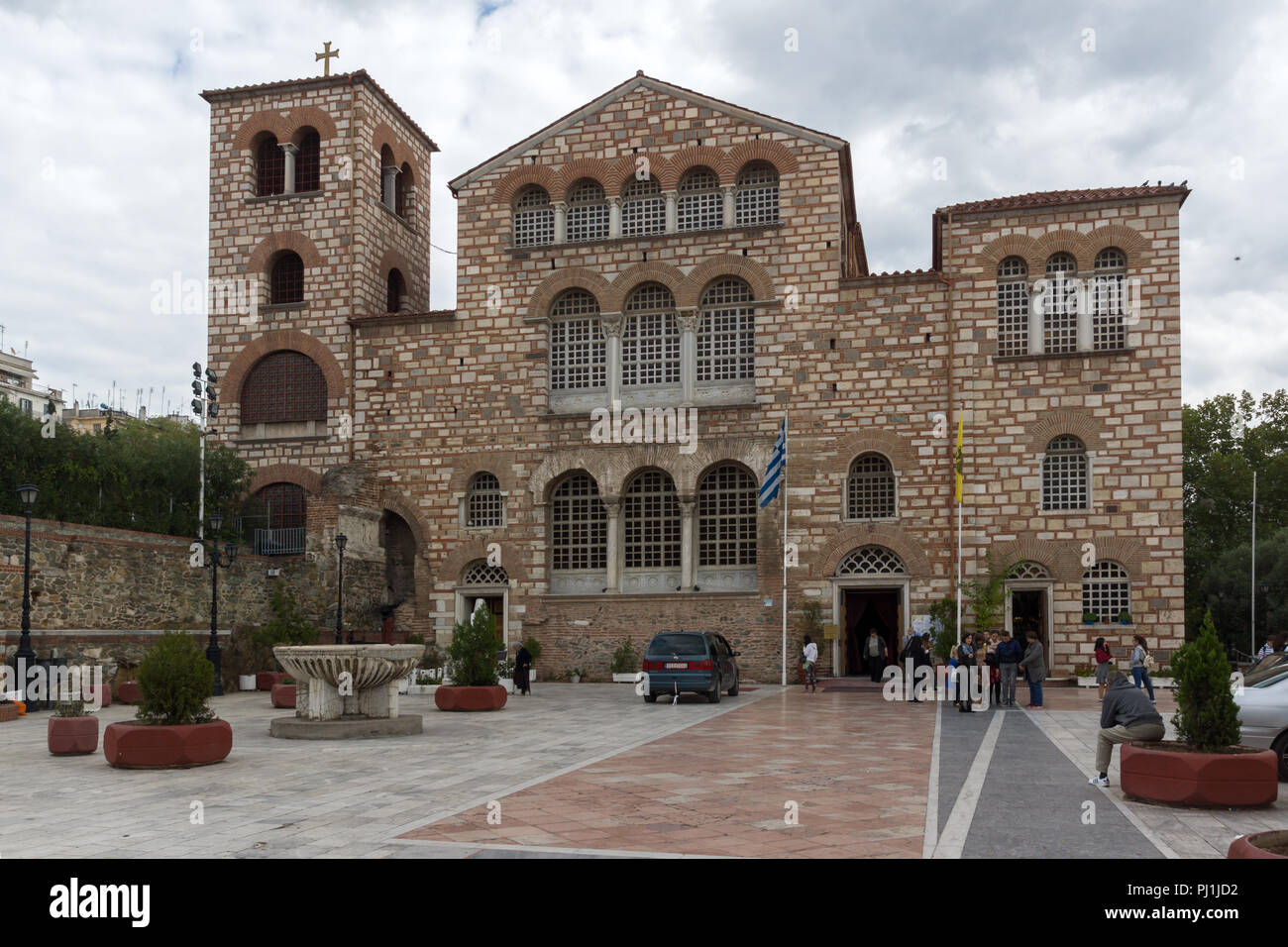 THESSALONIKI, Griechenland - 30. SEPTEMBER 2017: alten byzantinischen Kirche des Hl. Demetrius im Zentrum der Stadt Thessaloniki, Griechenland Stockfoto