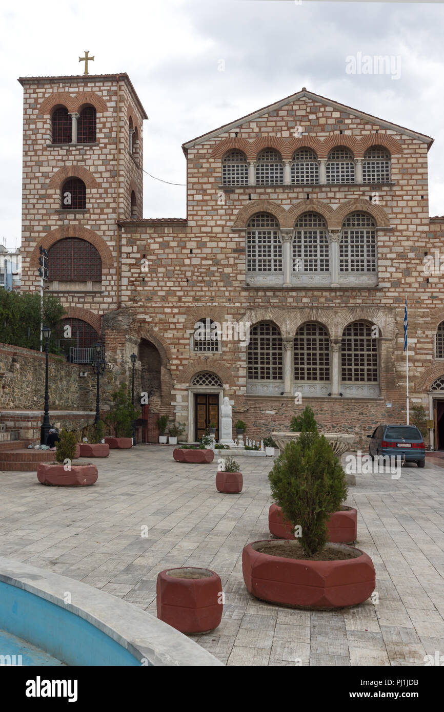 THESSALONIKI, Griechenland - 30. SEPTEMBER 2017: alten byzantinischen Kirche des Hl. Demetrius im Zentrum der Stadt Thessaloniki, Griechenland Stockfoto
