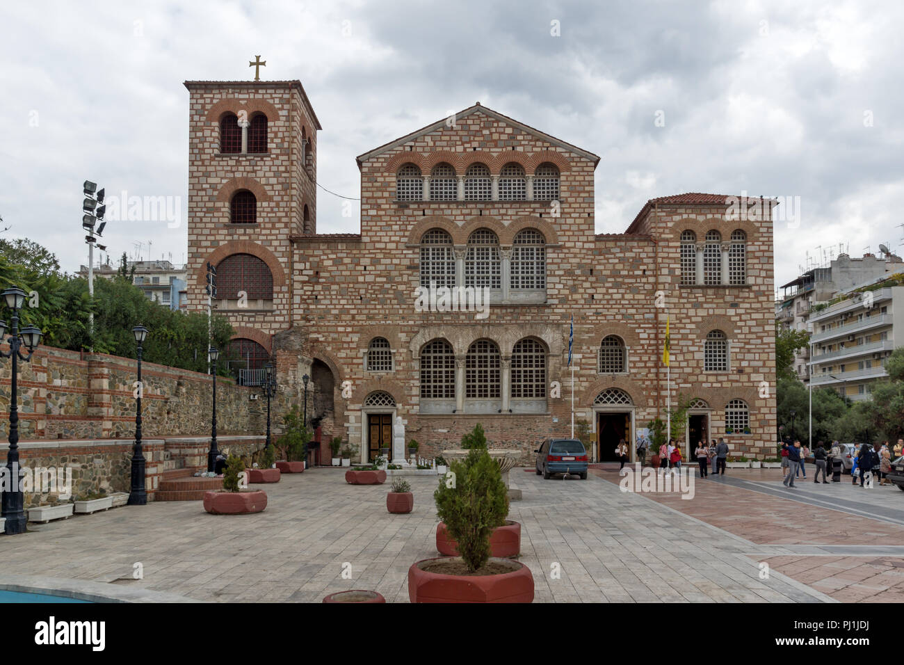 THESSALONIKI, Griechenland - 30. SEPTEMBER 2017: alten byzantinischen Kirche des Hl. Demetrius im Zentrum der Stadt Thessaloniki, Griechenland Stockfoto