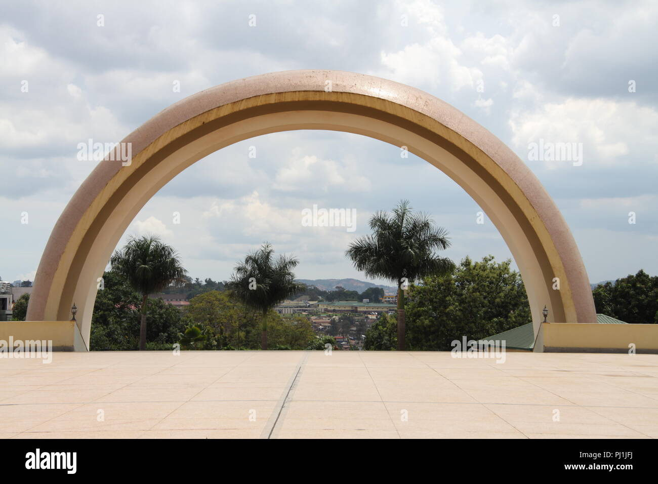 Blick von der Gaddafi Moschee, Kampala, Uganda Stockfoto