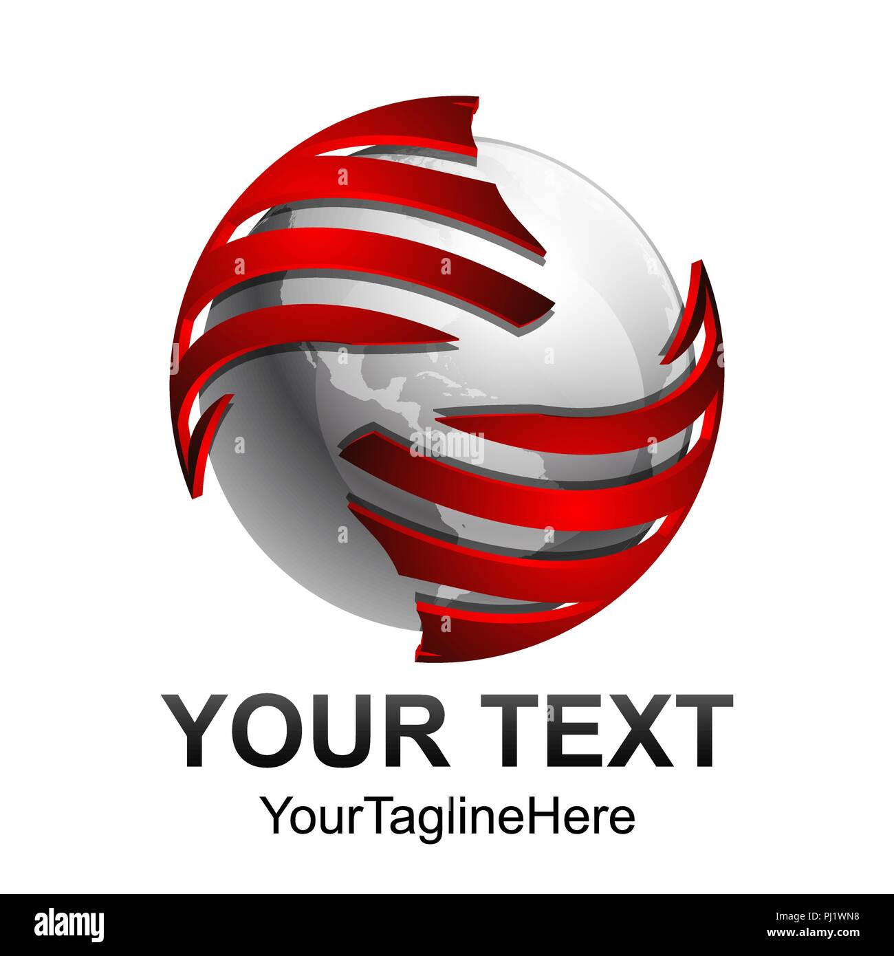 Kreative abstrakte digitale Sphäre Technologie vektor Logo Design template Element. Web Netzwerk Internet Business Logo Konzept Kreissymbol. Stock Vektor