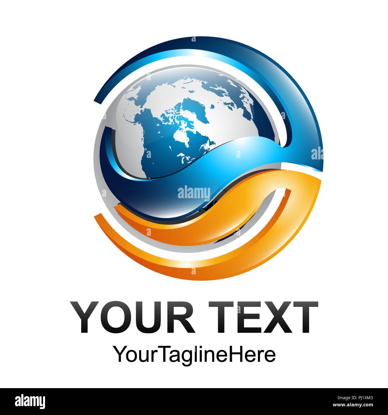 Kreative abstrakte digitale Sphäre Technologie vektor Logo Design template Element. Web Netzwerk Internet Business Logo Konzept Kreissymbol. Stock Vektor