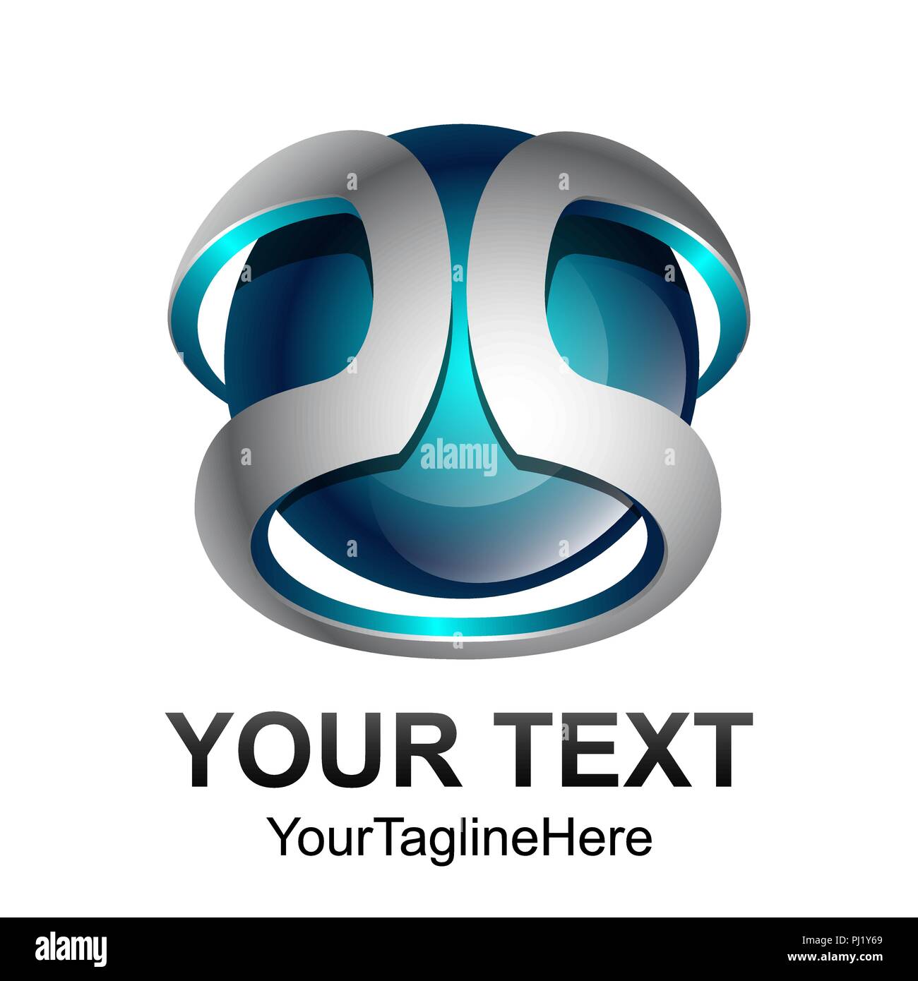 Kreative abstrakte digitale Sphäre Technologie vektor Logo Design template Element. Web Netzwerk Internet Business Logo Konzept Kreissymbol. Stock Vektor