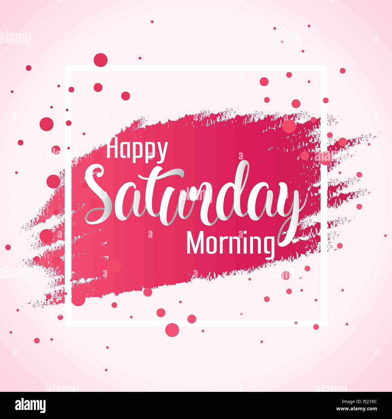 Abstrakte Happy Samstag Morgen Hintergrund Illustration Vektor Konzept Design Stock Vektor