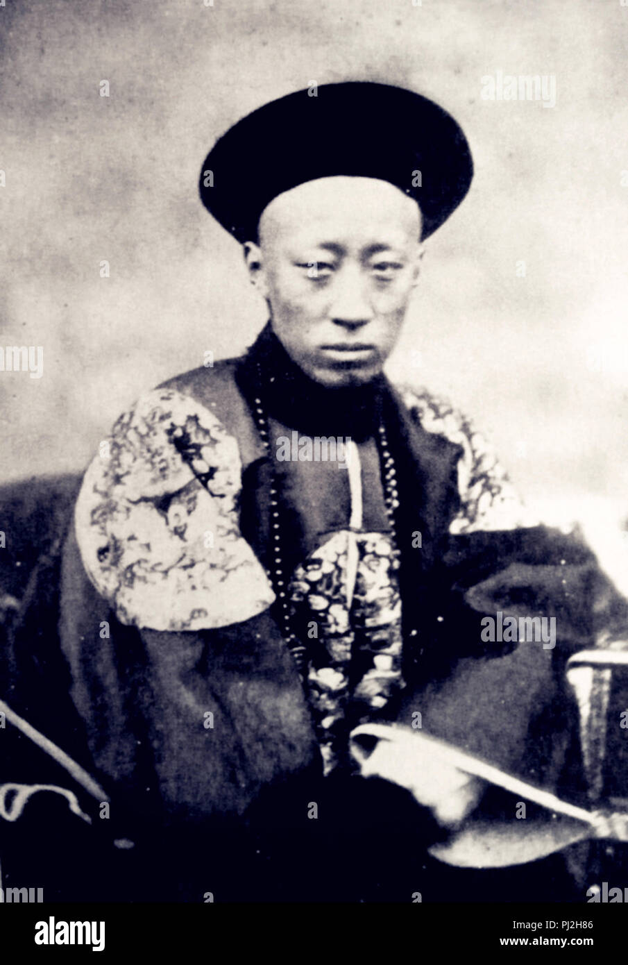 Prinz Gong, entscheidender Verbündeter Cixi während des Xinyou Coup. Er wurde von Cixi für seine Hilfe während Ihrer schwierigsten Zeiten belohnt, wurde aber schließlich aus dem Amt durch Cixi für seinen Ehrgeiz eliminiert. Stockfoto
